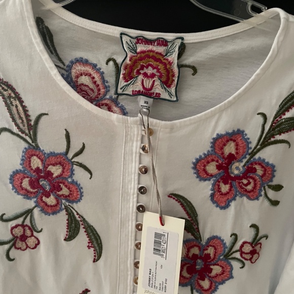 Johnny Was Libbi top white XS - Picture 4 of 5